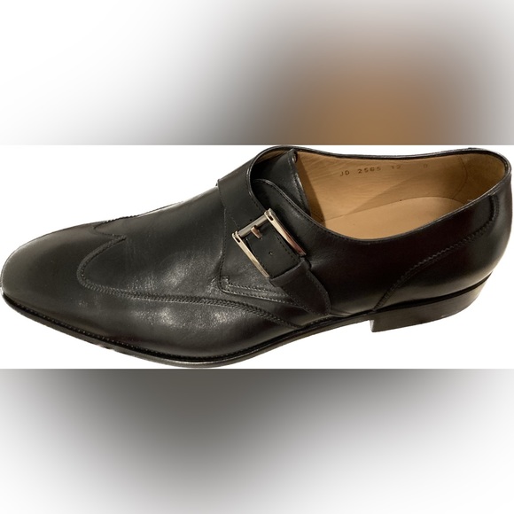 Salvatore Ferragamo Single Monk Strap Wingtip Loafers - Picture 2 of 3